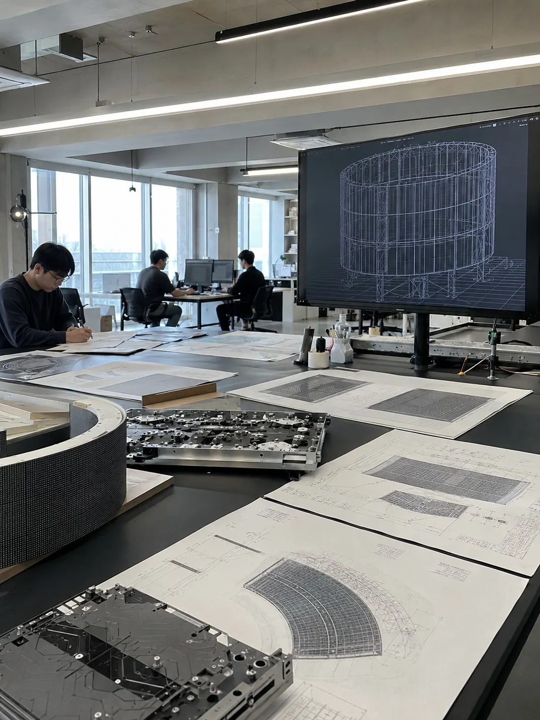 Project review in the design studio